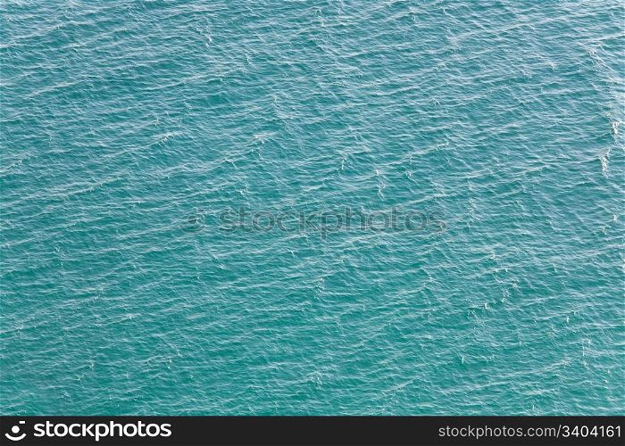 Summer sea blue water surface view