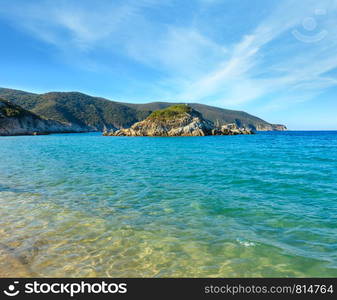 Summer sea coast landscape, Halkidiki, Sithonia, Greece