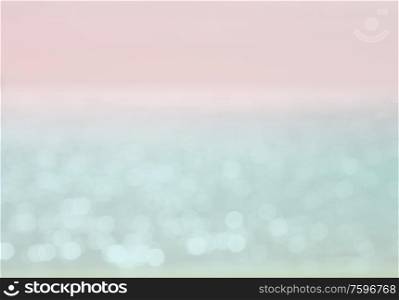 Summer sea gleaming defocused background, toned in blue and pink . Summer sea background