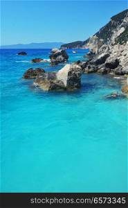 Summer Seascape in Lefkada, Greece