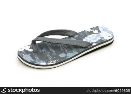 Summer shoes isolated on the white background