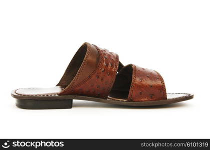 Summer shoes isolated on the white background