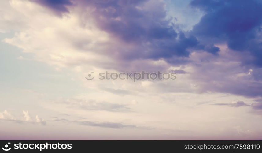 Summer sky. Tropical clear background. Summer sky