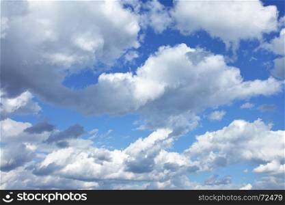 Summer sky with clouds, may be used as background