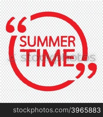 SUMMER TIME Illustration design