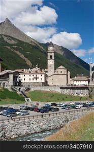 summer view of Cogne, small town in Aosta Valley, Italy