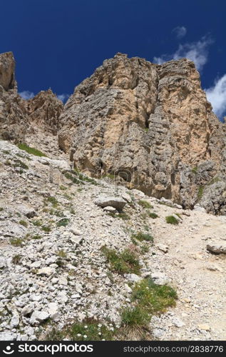 summer view of Gran Cir mount, Trentino alto Adige, Italy
