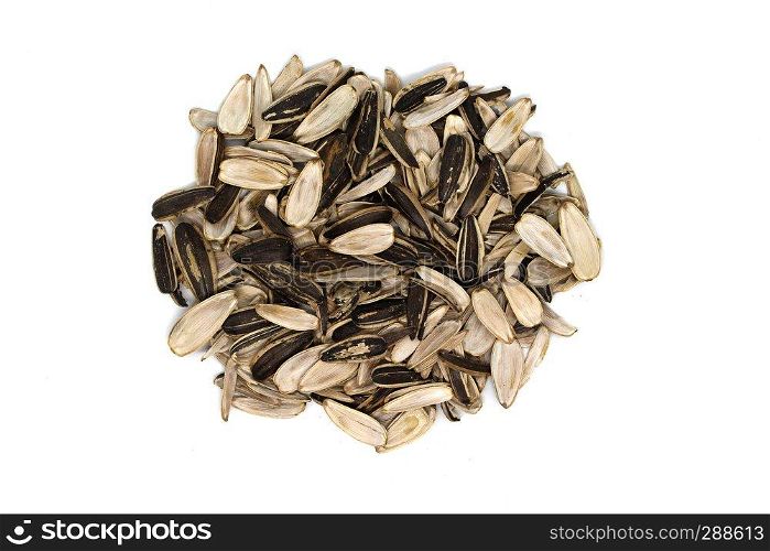 Sun Flower seed isolated on white background.