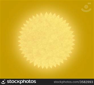 sun painting and manufacturing of old paper