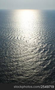 Sun reflecting off Atlantic ocean.