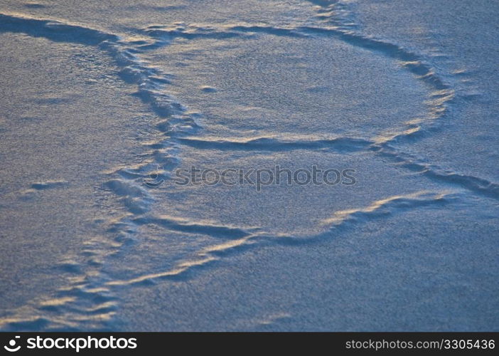 sun reflecting on ice floes with many cracks