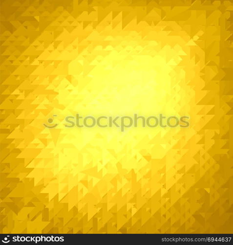 Sun Summer Yellow Textured Background. Warm Sun Spring Polygonal Pattern. Sun Summer Yellow Background