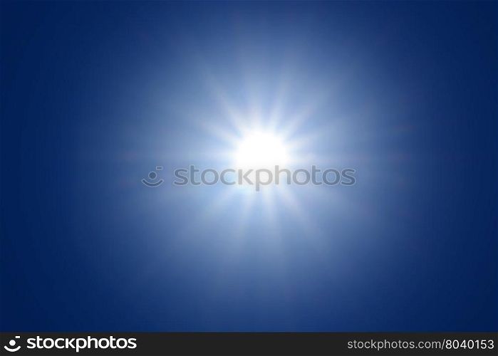 Sun with sun ray