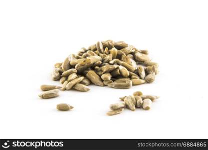 Sunflower seed isolated on white background photo. Beautiful picture, background, wallpaper