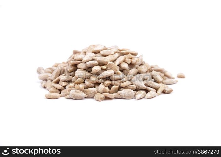 Sunflower seeds at plate