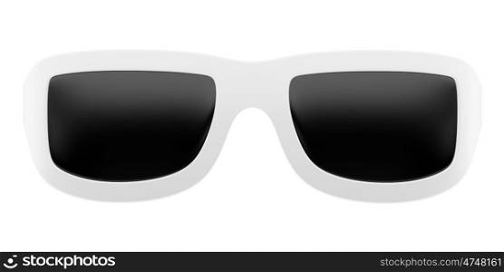 sunglasses isolated on white background. 3d illustration
