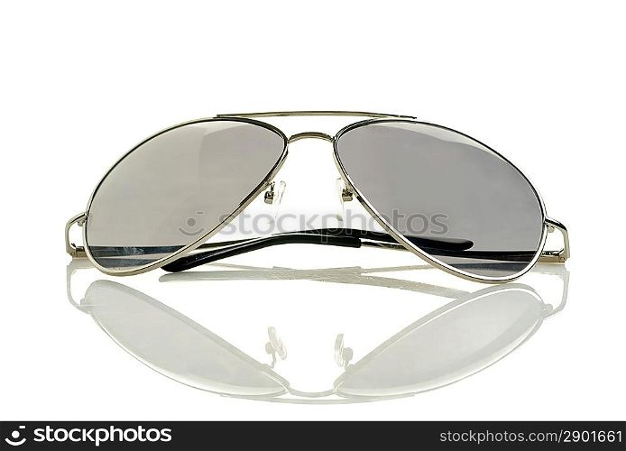 Sunglasses isolated over white.