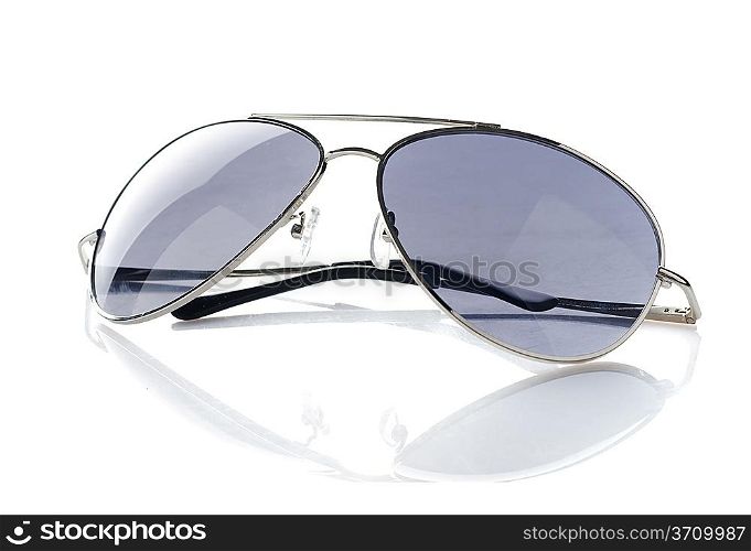 Sunglasses isolated over white.
