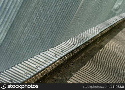 Sunlight on railings, Greenwich, London