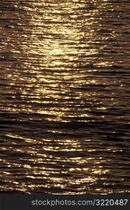 Sunlight Reflecting Off Rippling Water