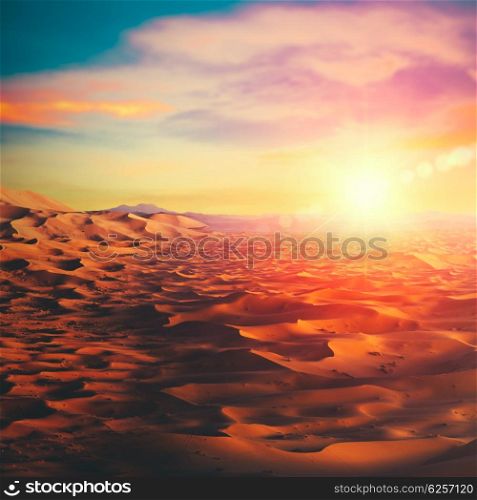 Sunny desert, abstract ecological and environmental backgrounds