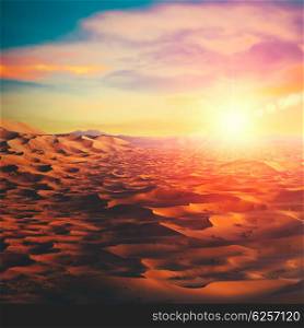 Sunny desert, abstract ecological and environmental backgrounds