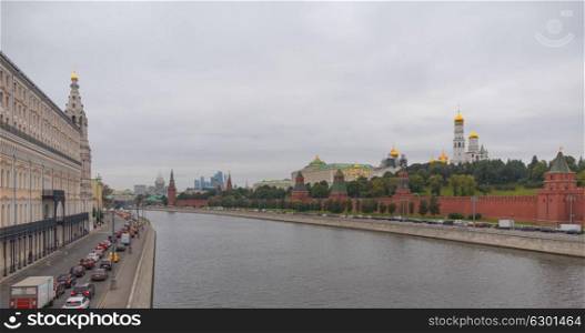 Sunny summer day moscow river bay kremlin. Sunny summer day moscow river bay kremlin .