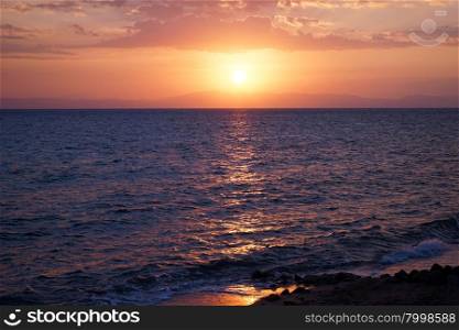 Sunrise and sea in Dahab, Egypt