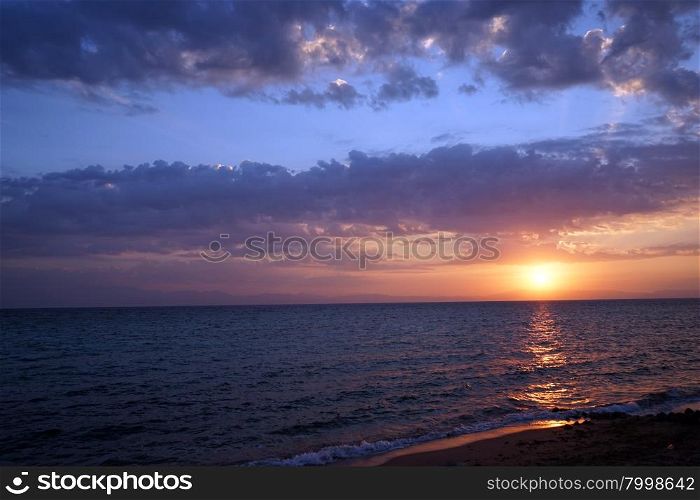 Sunrise and sea in Dahab, Egypt