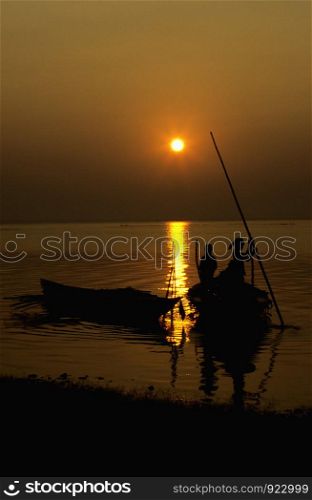 Sunrise at Chilka Lake, India