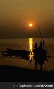 Sunrise at Chilka Lake, India