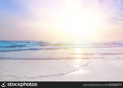 sunrise at sea. sunrise at sea on beach