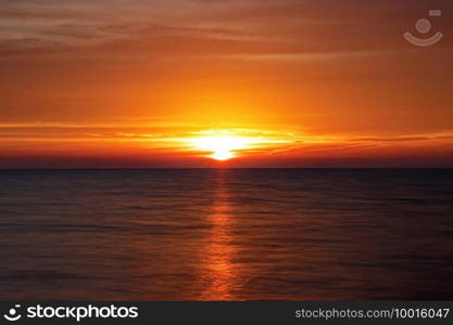 Sunrise at the sea, Fehmarn Baltic Sea. Sunrise at the sea