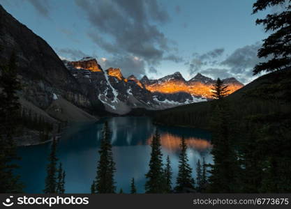Sunrise At Valley Of the Ten Peaks