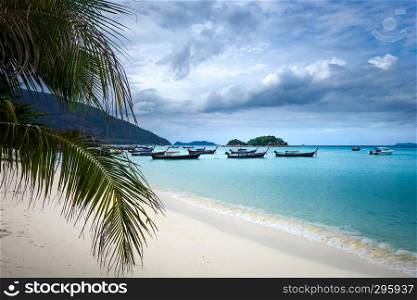 Sunrise beach paradise in Koh Lipe, Thailand. Tropical beach in Koh Lipe, Thailand