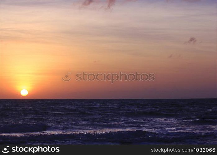 Sunrise from the sea