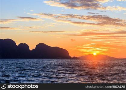 Sunrise in Phang Nga Bay, Thailand