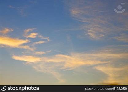 sunrise in the colored sky white soft clouds and abstract background