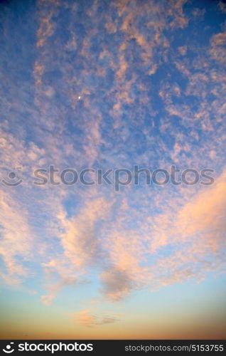 sunrise in the colored sky white soft clouds and abstract background