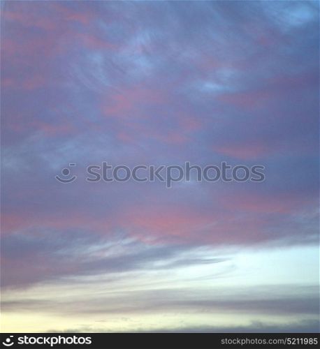 sunrise in the colored sky white soft clouds and abstract background