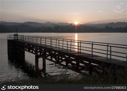 Sunrise, Mae Sot reservoir, Thailand