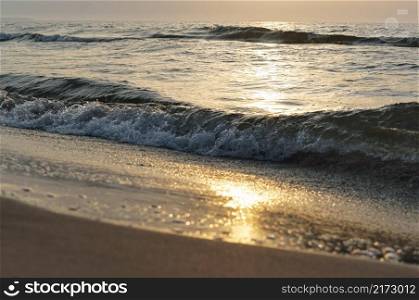 sunrise on the Baltic coast, sunset on the sea. sunset on the sea, sunrise on the Baltic coast