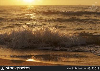 sunrise on the Baltic coast, sunset on the sea. sunset on the sea, sunrise on the Baltic coast
