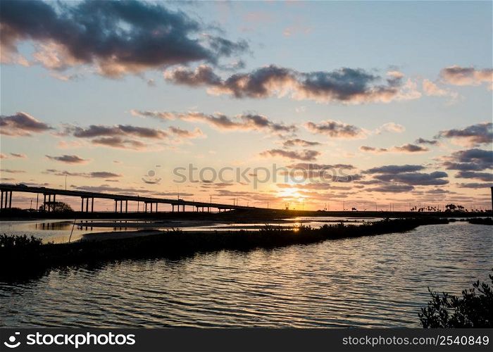 Sunrise over the bridge