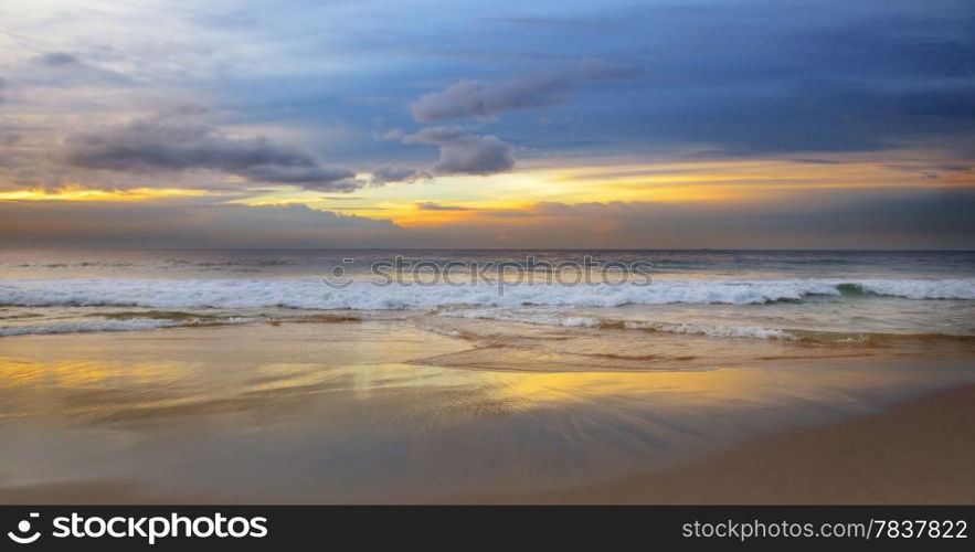 sunrise over the ocean