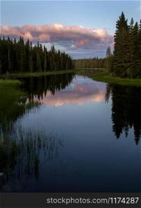 Sunrise Saskatchewan North National Park Waskesui Lakes