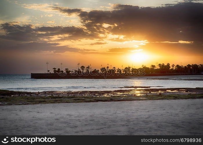 Sunset at Lanzarote, Canary Islands, Spain