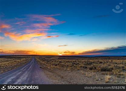 Sunset at Wild Horse Scenic Loop, Wyoming
