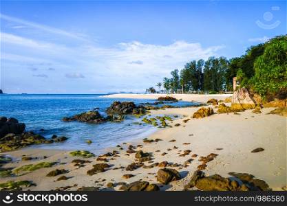 Sunset beach paradise in Koh Lipe, Thailand. Tropical beach in Koh Lipe, Thailand