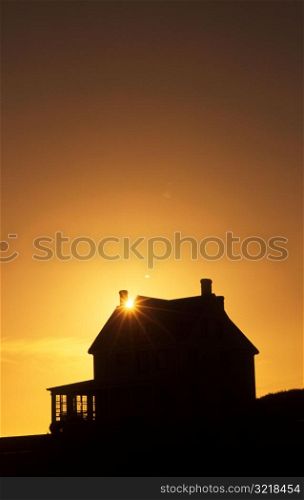 Sunset Behind Home